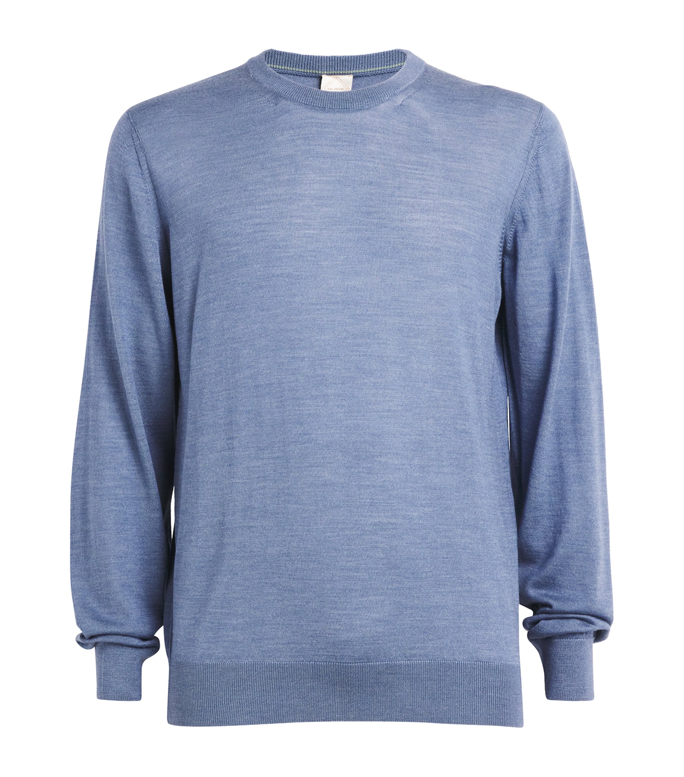 Shop Pal Zileri Wool-silk Sweater In Blue