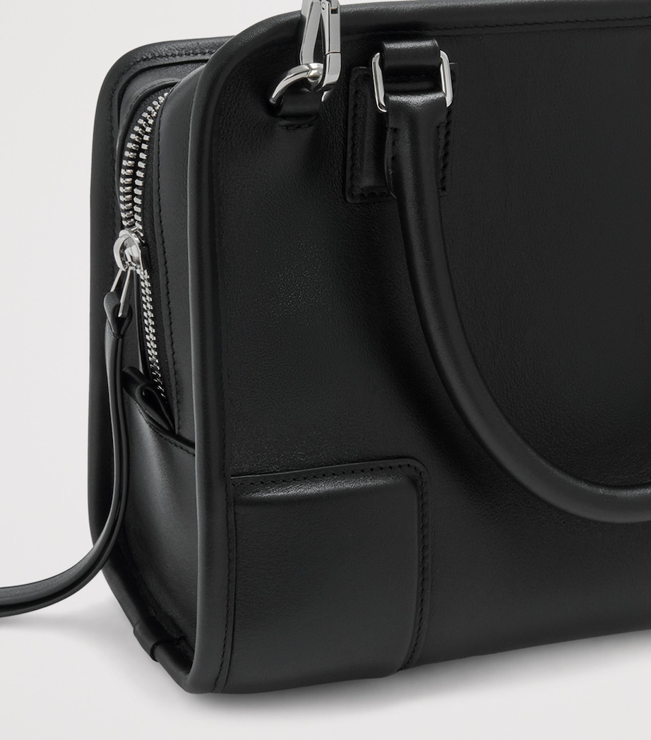 LOEWE Small Leather Amazona 180 Top-Handle Bag Black Image 15