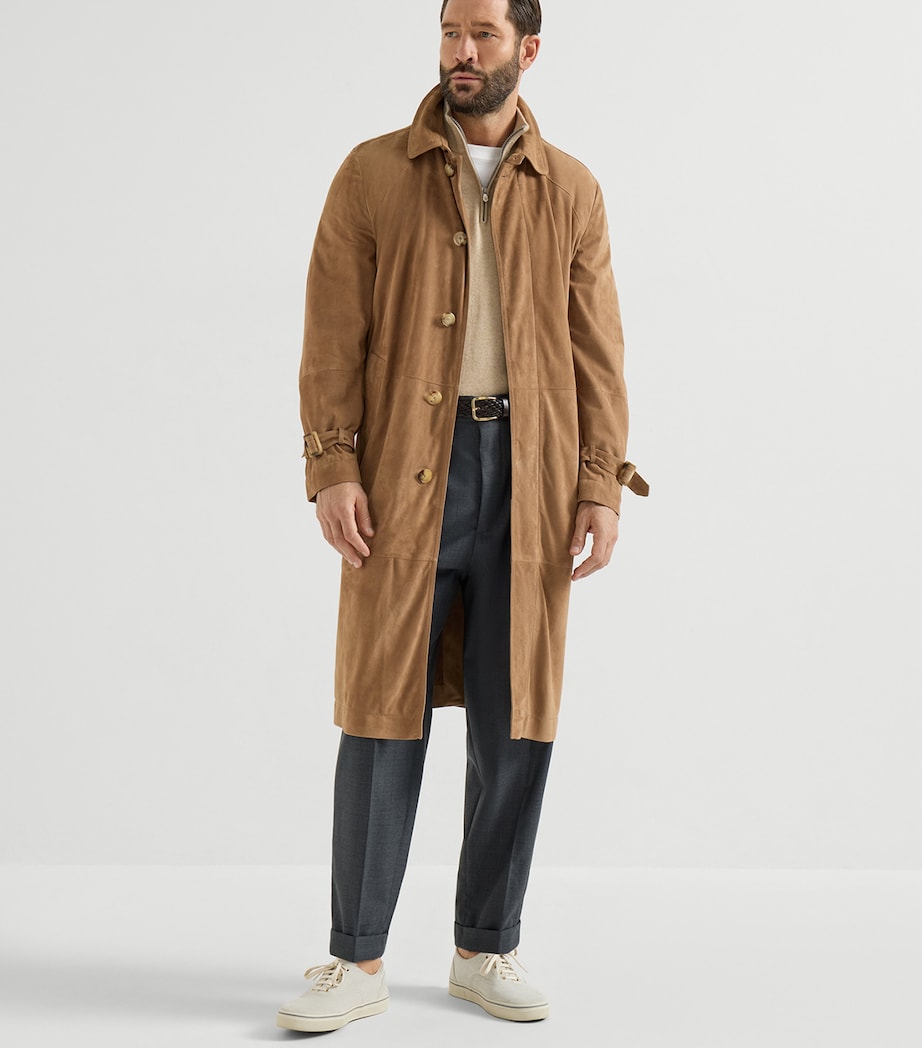 Brunello Cucinelli Mens Cashmere Quarter-Zip Sweater Image 5