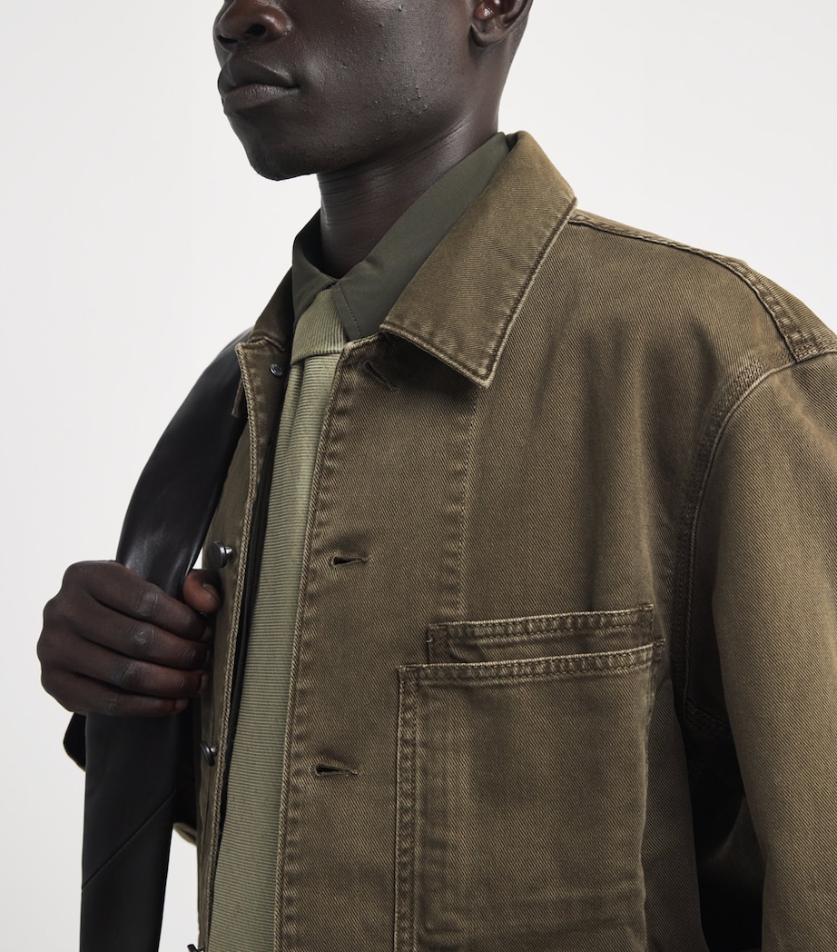 Denim Overshirt MOSS GREEN GR631 Image 6