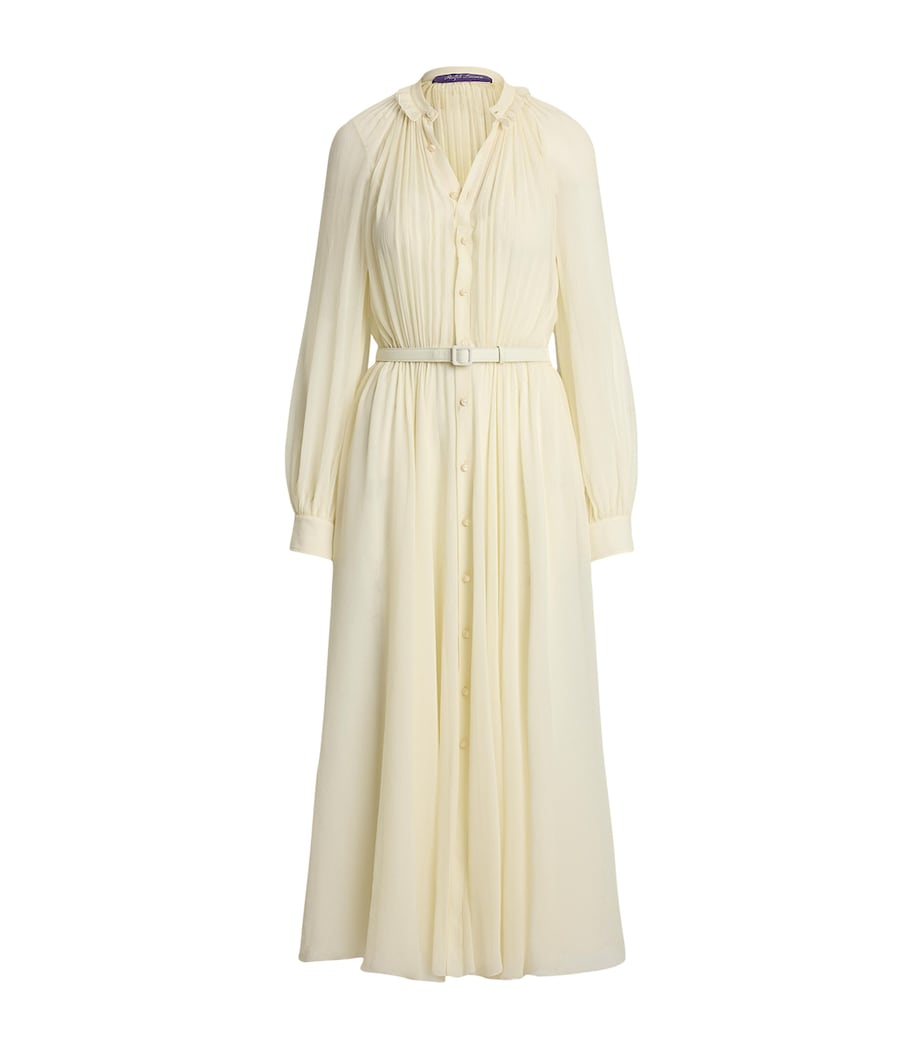 Mulberry Silk Grantly Midi Shirt Dress LUX CREAM Image 1