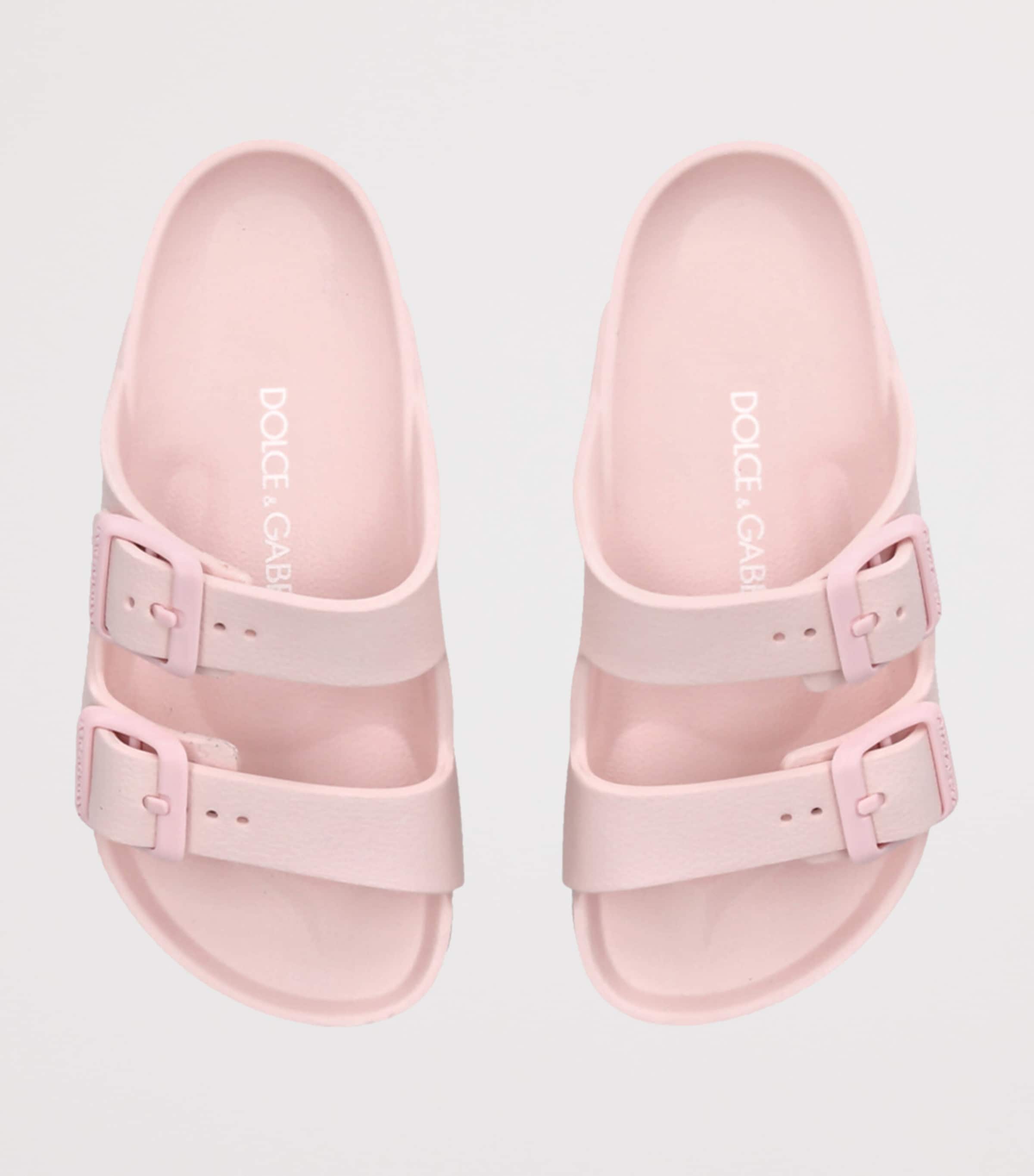 Dolce&Gabbana Kids Logo Buckle Sandals Pink Image 4