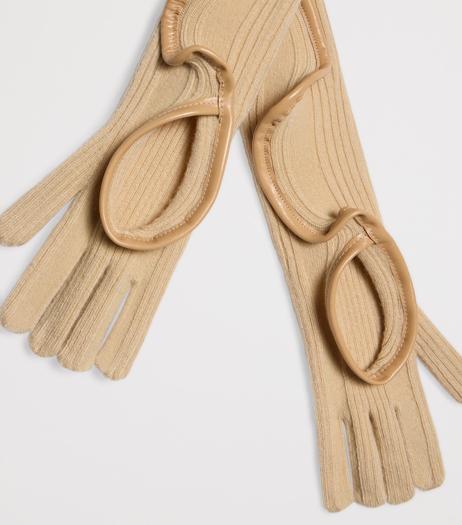 Schiaparelli Ruffle Gloves Nude Image 7
