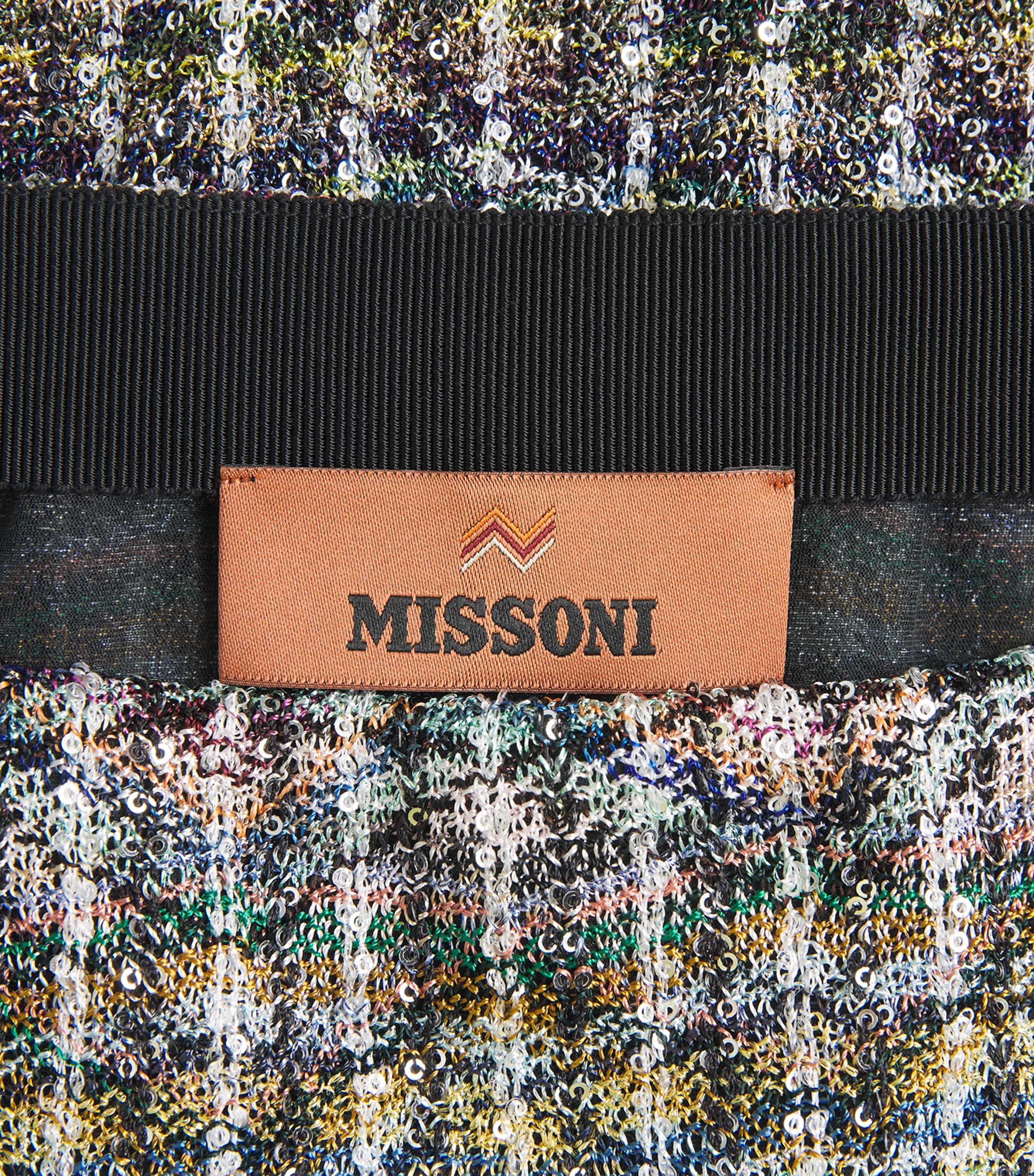Missoni Womens Chevron Mini Skirt Smspw Light Multiclr Image 6