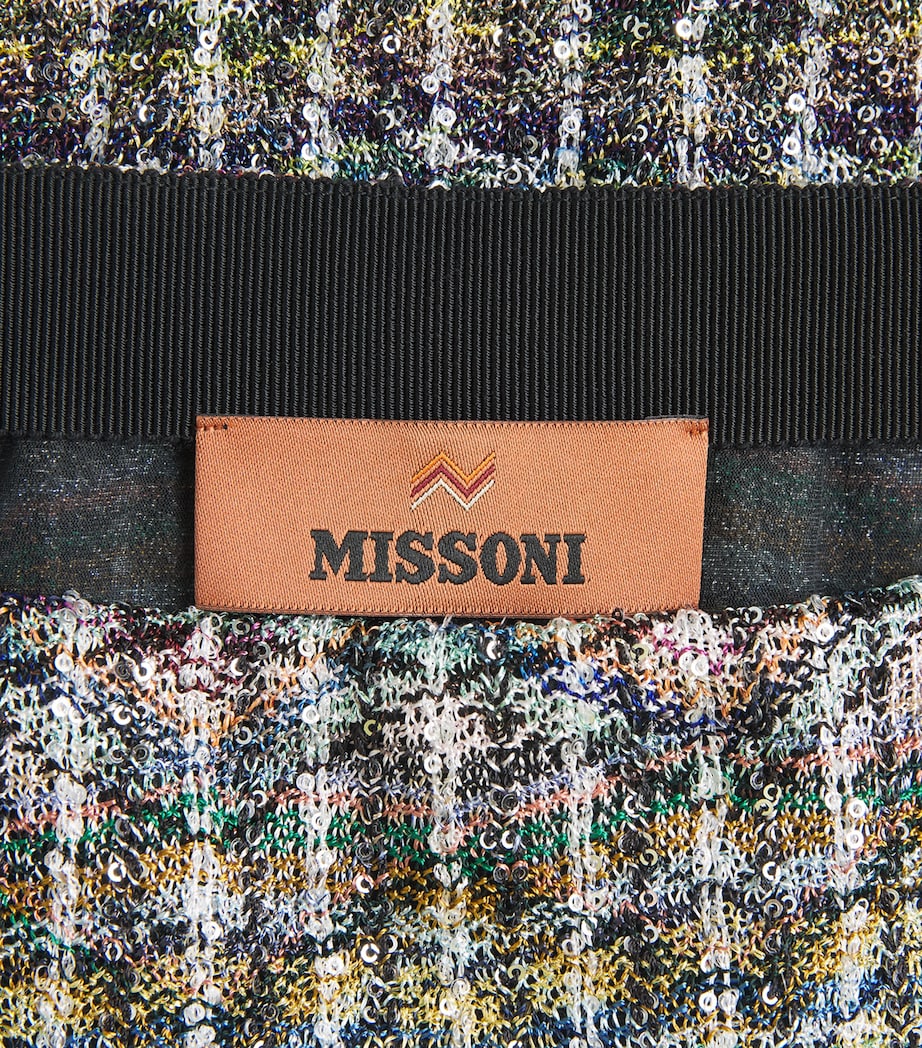 Missoni Womens Chevron Mini Skirt Smspw Light Multiclr Image 6