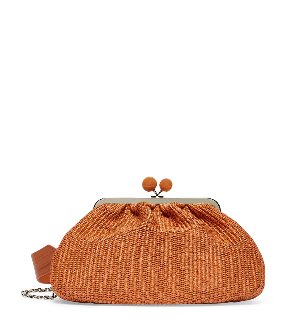 Weekend Max Mara Woven Pasticcino Clutch Bag Salmon Image 1