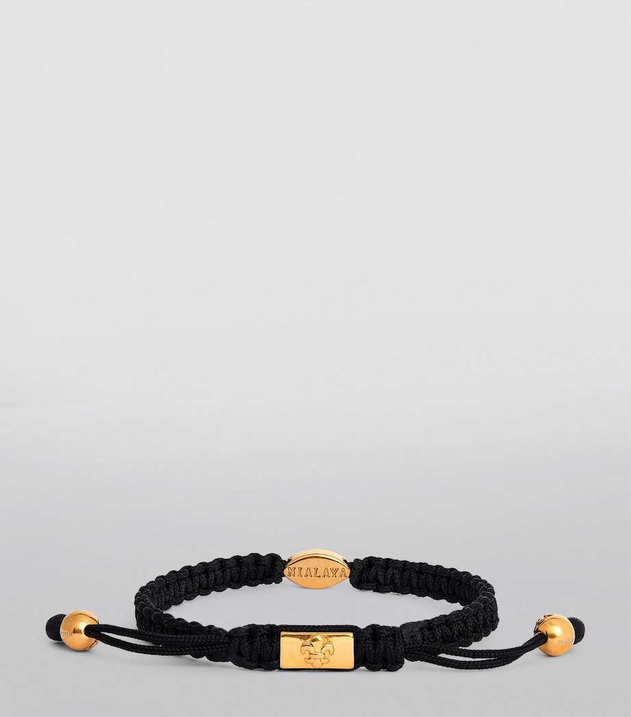 Braided Evil Eye Bracelet BLACK Image 2