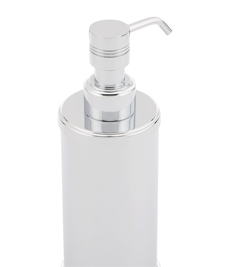 Cylinder Chrome Soap Dispenser SILVER Image 2