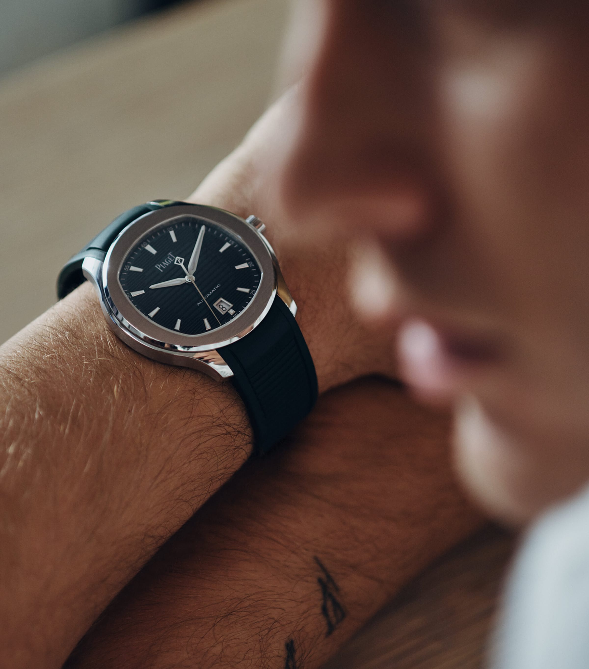 Stainless Steel Polo Field Watch 42mm GREEN Image 5