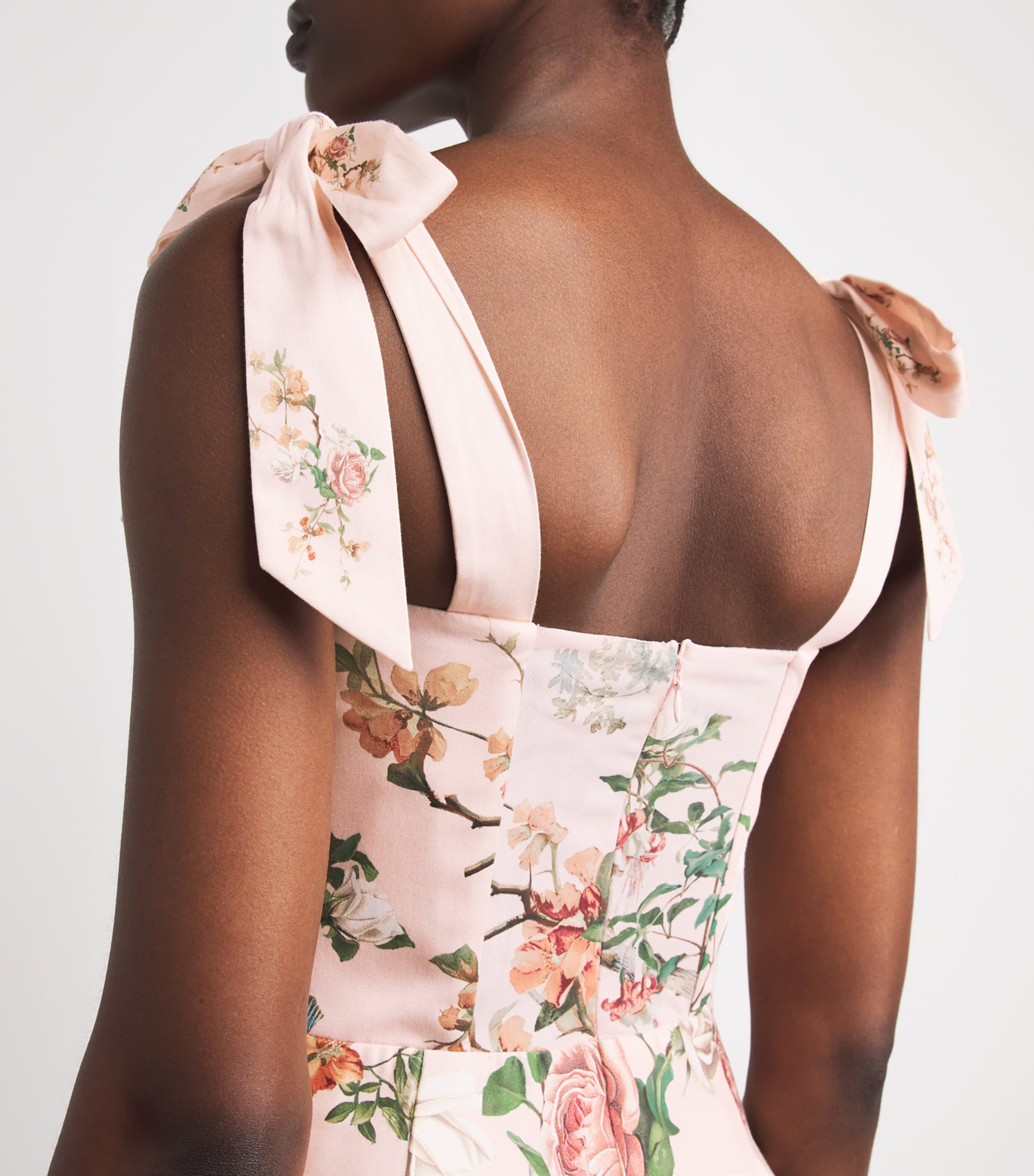 Alice+Olivia Womens Floral Hana Maxi Dress Snset Grove Eng Rose Image 5