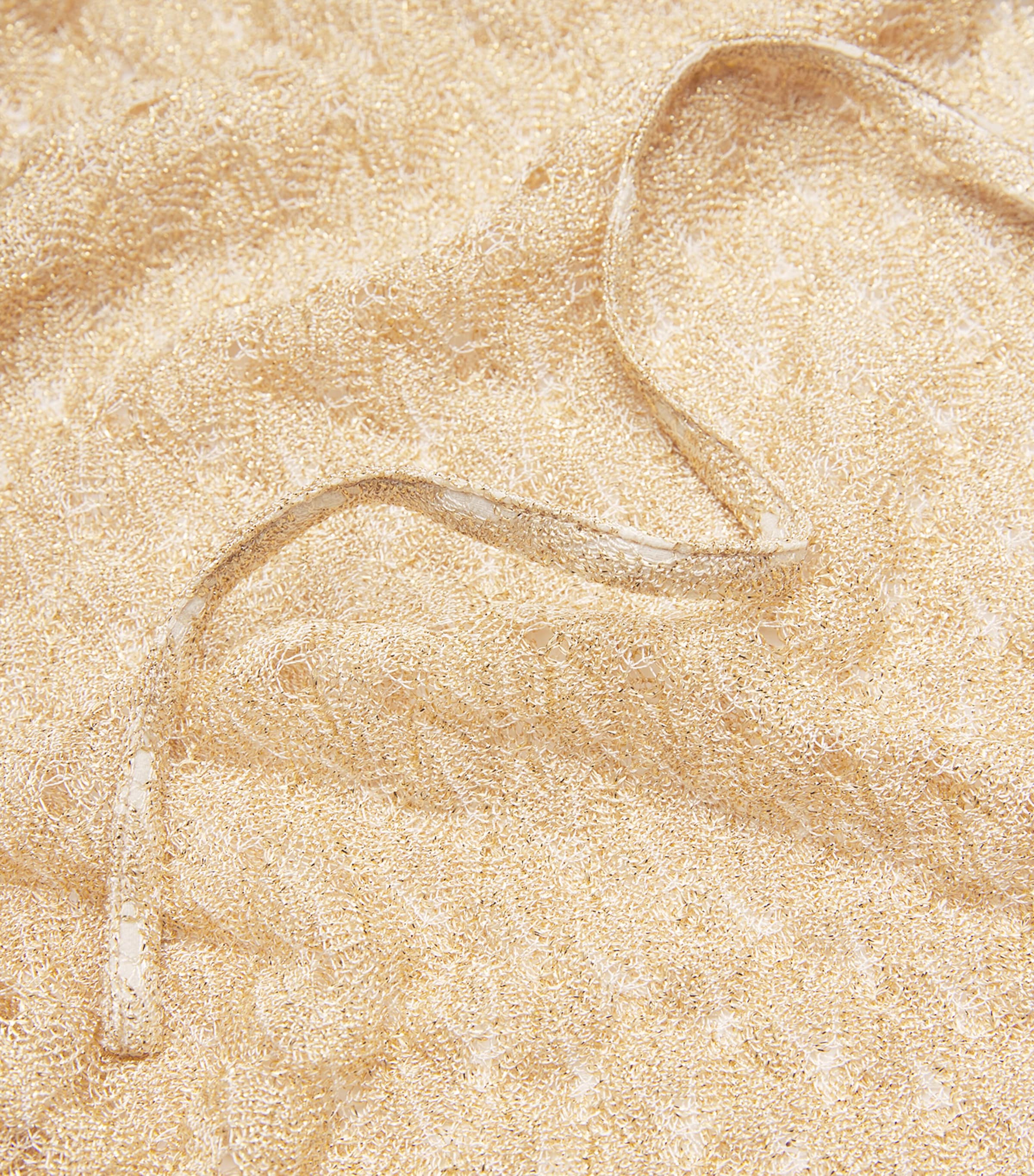 Metallic Tie Mini Skirt S10BYGOLD Image 5