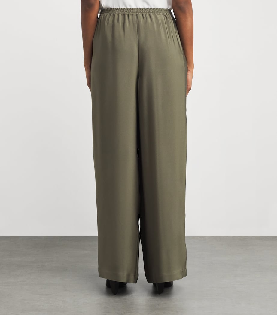 Silk Flared Trousers OLIVDARK Image 4