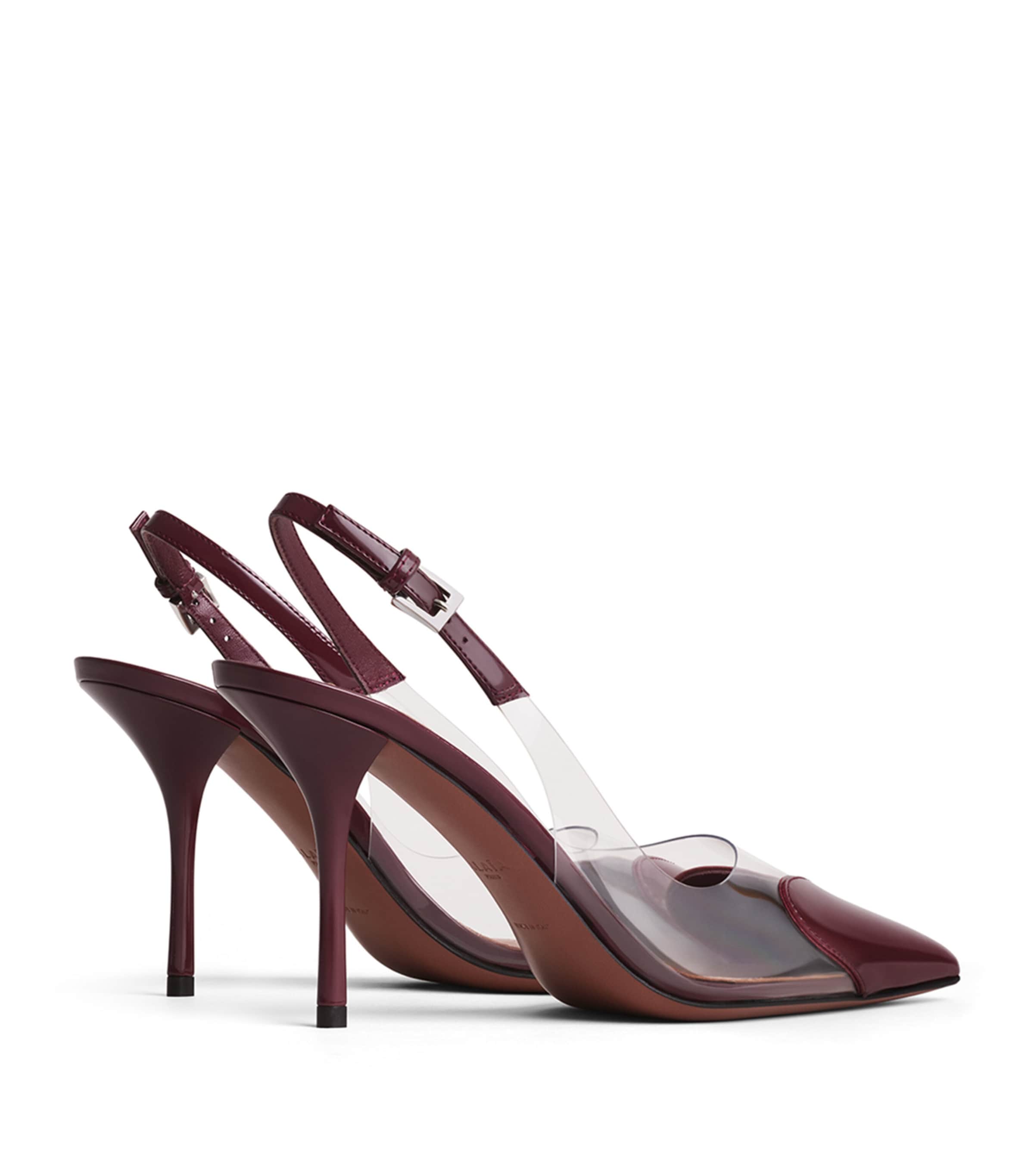 Alaïa Le Coeur Slingback Pumps 90 Rouge Grenat Image 3