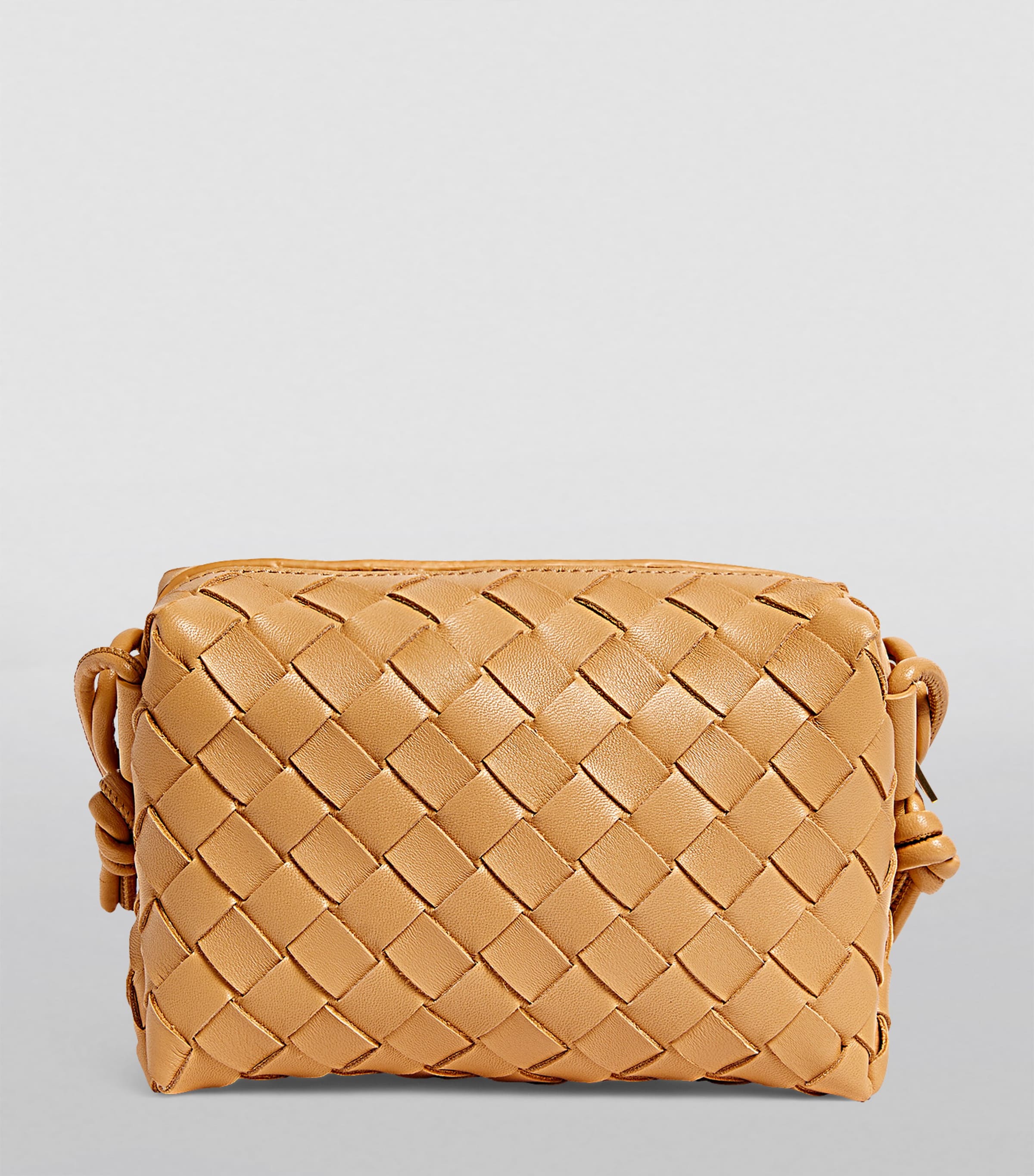 Bottega Veneta Mini Leather Intrecciato Loop Cross-Body Bag Bottega Veneta Mini Leather Intrecciato Loop Cross-Body Bag