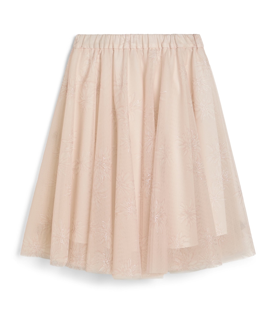 Brunello Cucinelli Kids Tulle Floral Skirt (4-6 Years) Image 1