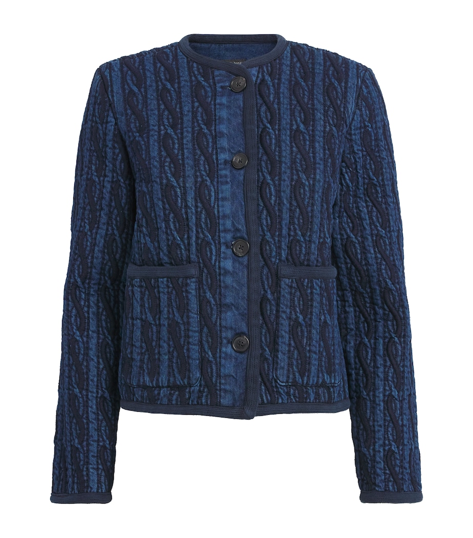 Quilted Carter Denim Jacket BLUE Image 1