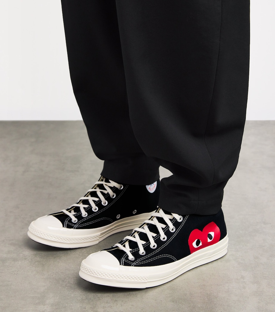 x Converse Heart Chuck Taylor All Star '70 High-Top Sneakers BLACK Image 2