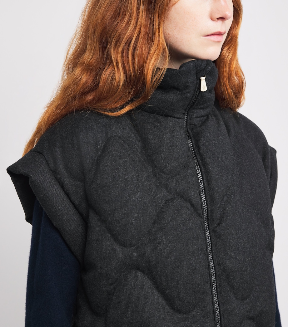 Down Belted Gilet CARBONE Image 6