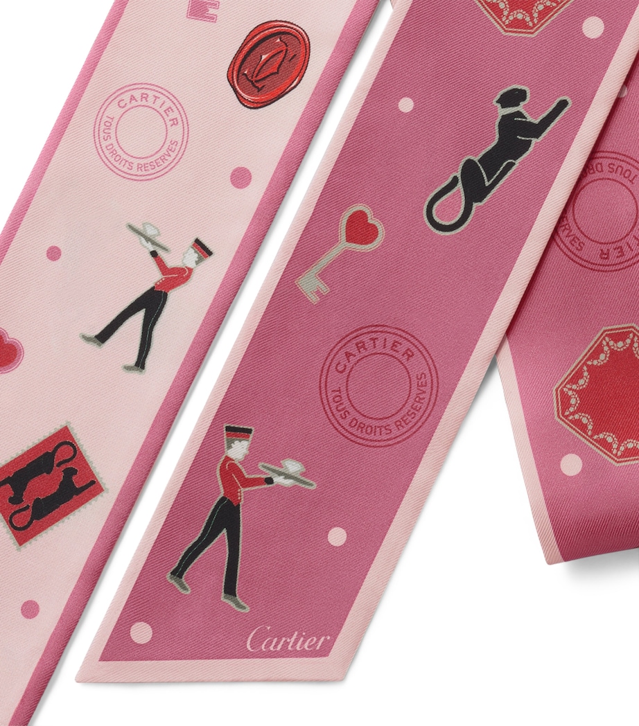 Silk Diabolo de Cartier Headband PINK Image 2
