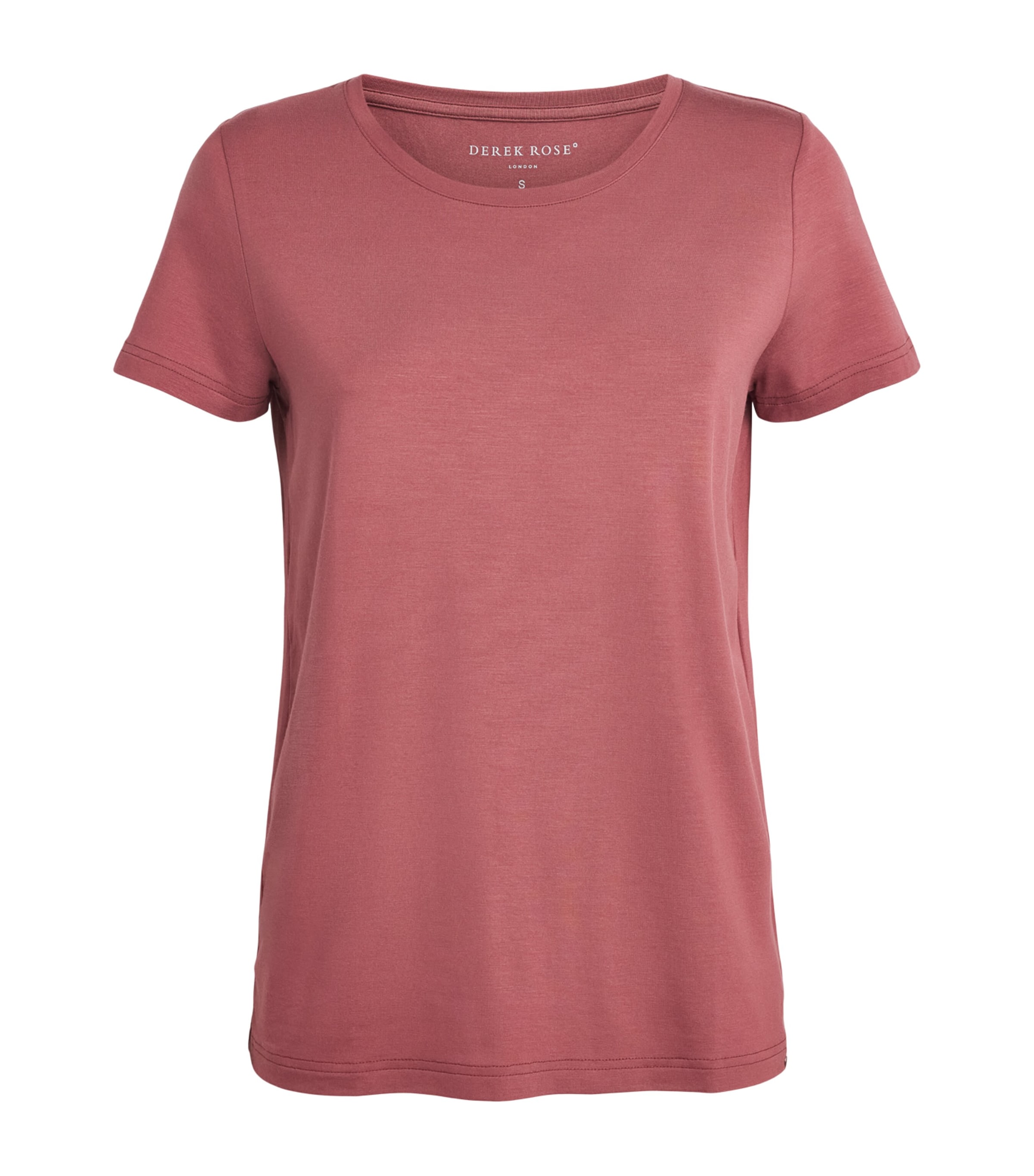 Derek Rose Pink Micro Modal Lara Pyjama Top | Harrods UK