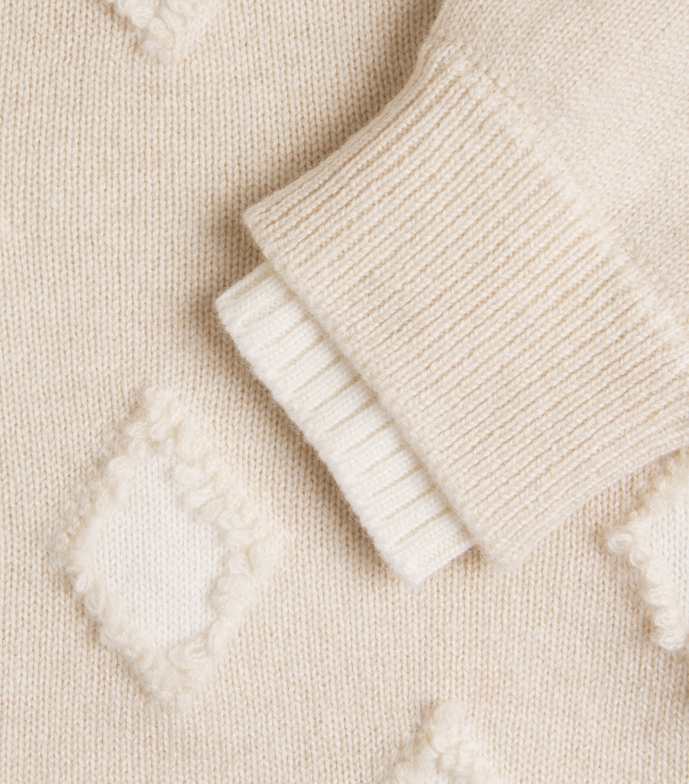 Barrie Womens Cashmere Argyle Sweater Canvas/ice Whte Image 6