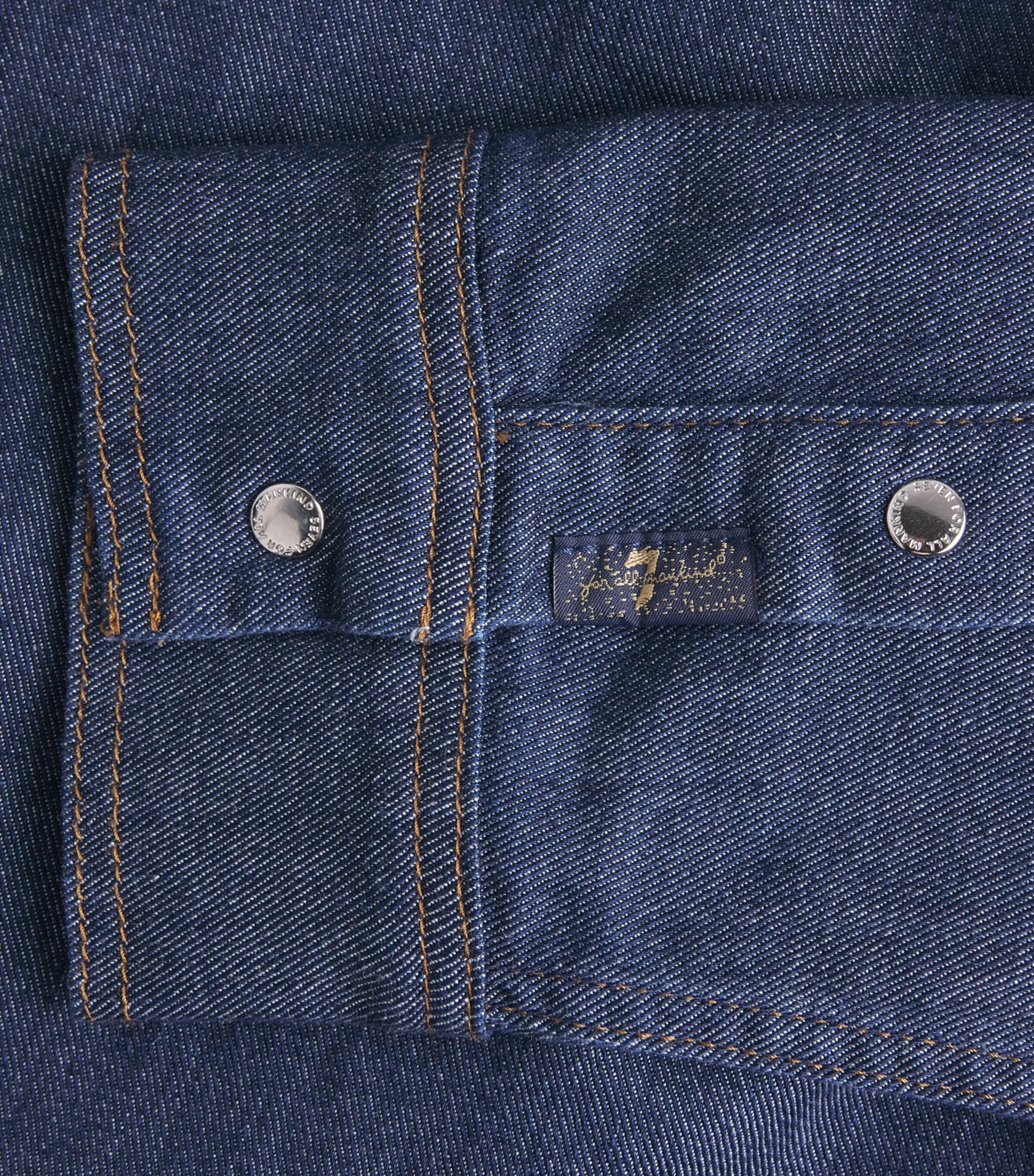 7 For All Mankind Womens Utility Denim Shirt Halona Image 6