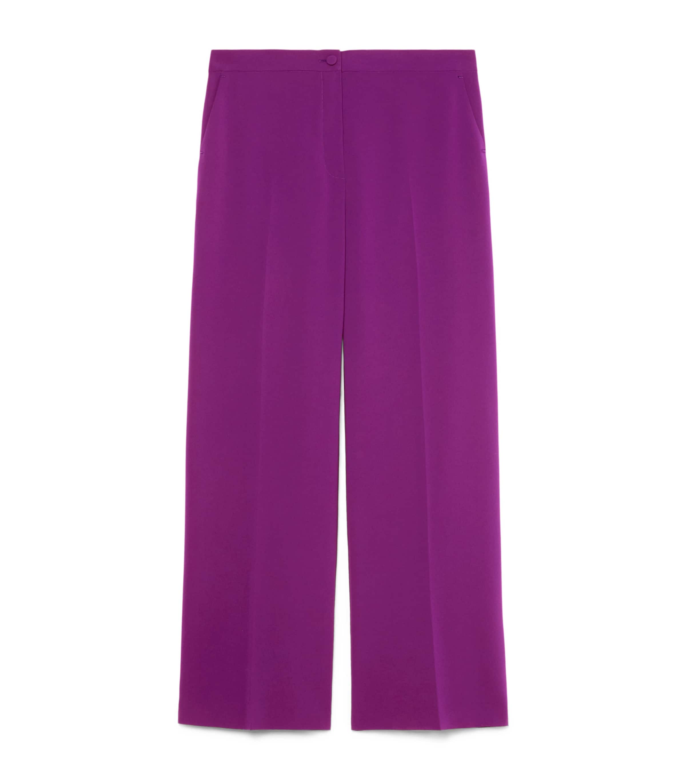 Marina Rinaldi Womens Wide-Leg Afosi Trousers Fuxia Viola Image 1