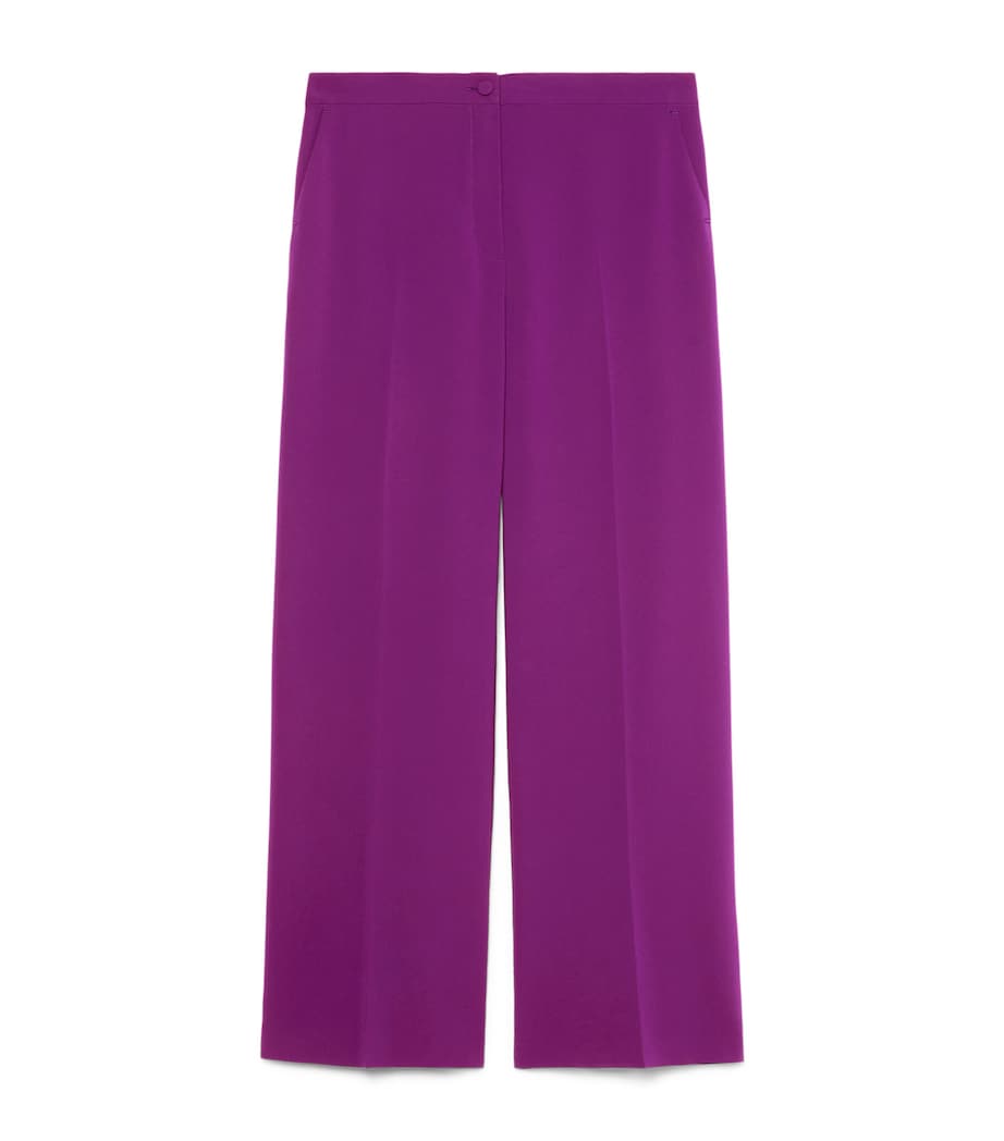 Marina Rinaldi Womens Wide-Leg Afosi Trousers Fuxia Viola Image 1