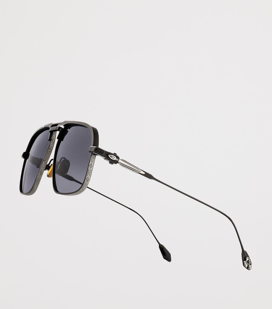 Jacques Marie Mage Labarge Aviator Sunglasses Corbeau Image 5