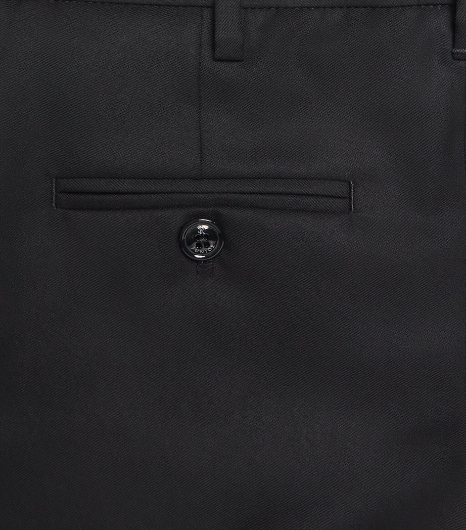 Stefano Ricci Kids Wool Chinos (6-16 Years) C. Black Image 3
