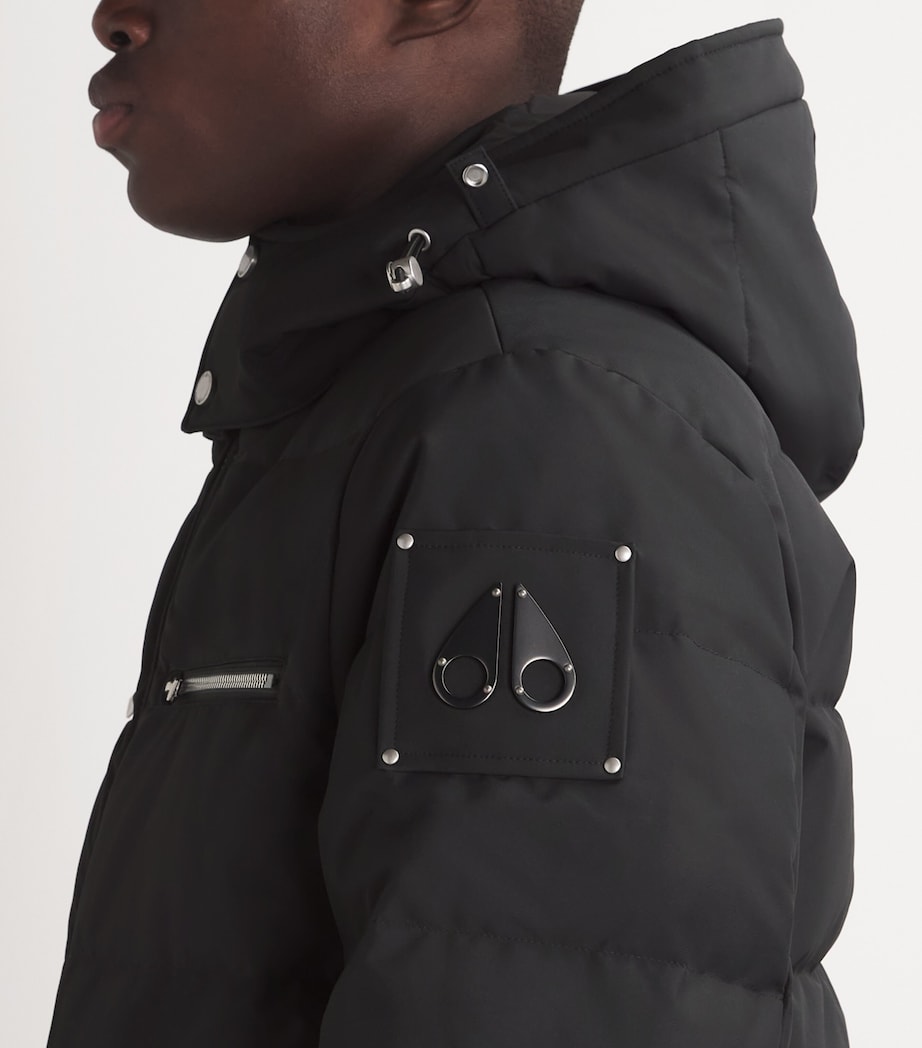 Down Cloud Bomber Puffer Jacket 305 - BLACK Image 8