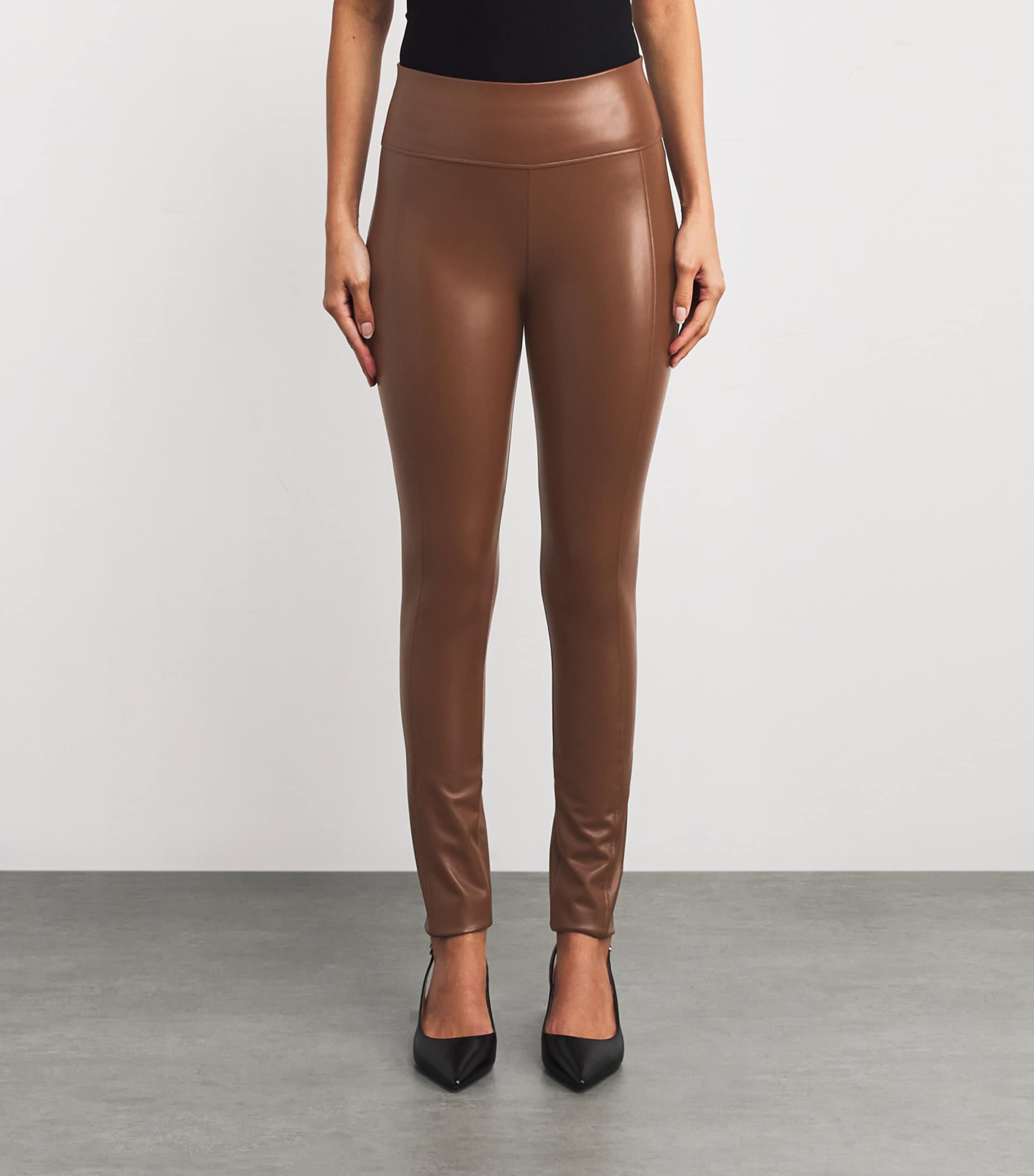 Faux Leather Edie Forming Leggings 4782 SABA Image 3