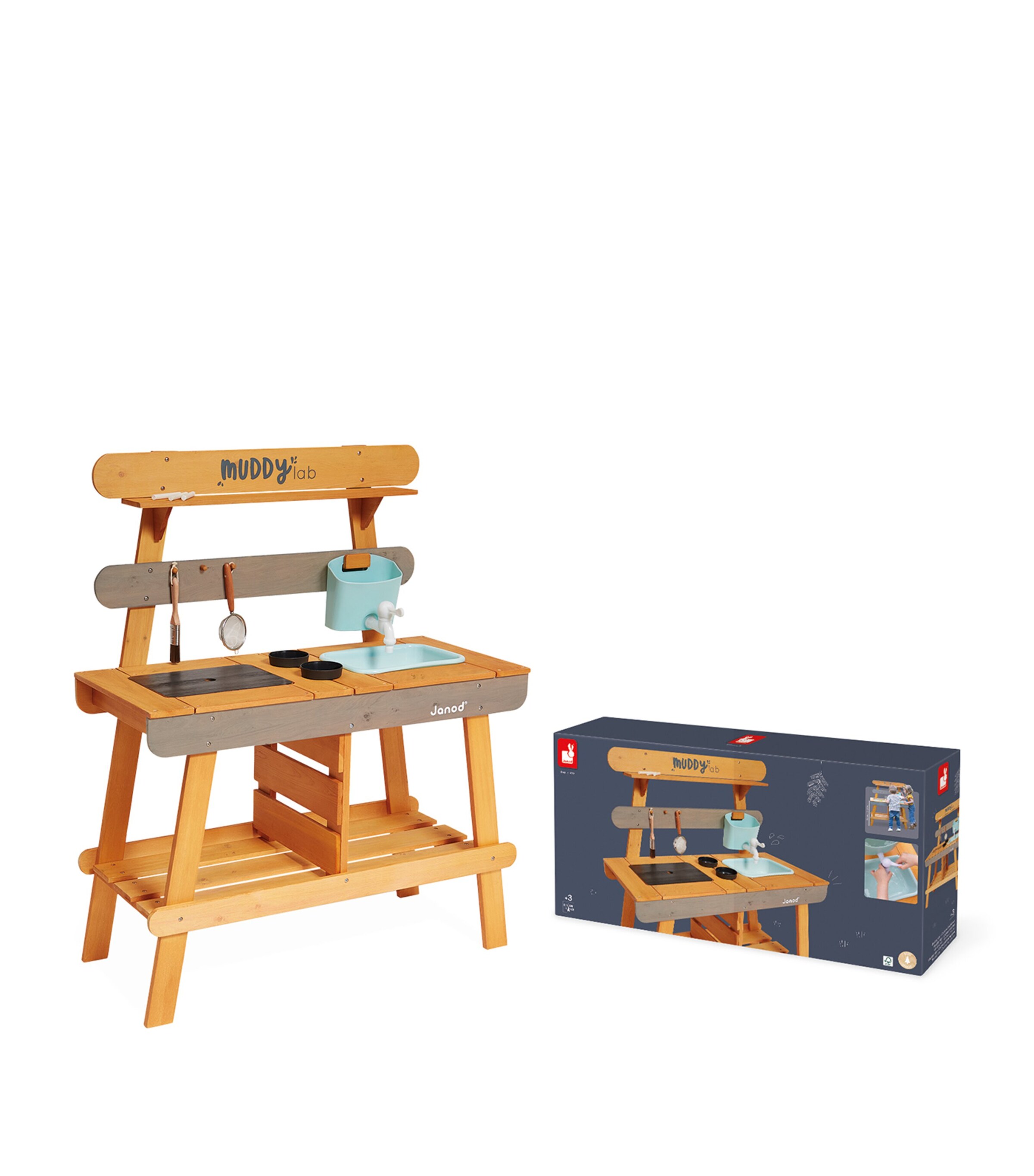Muddly Lab Outdoor Play Kitchen MULTI Image 2