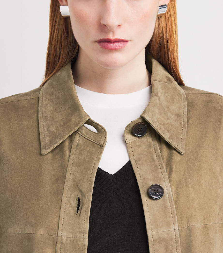 Suede Kaylee Jacket OLIVE Image 6