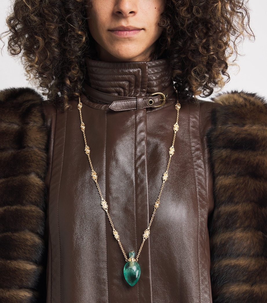 Victorian Pendant Necklace MINERAL GREEN Image 2