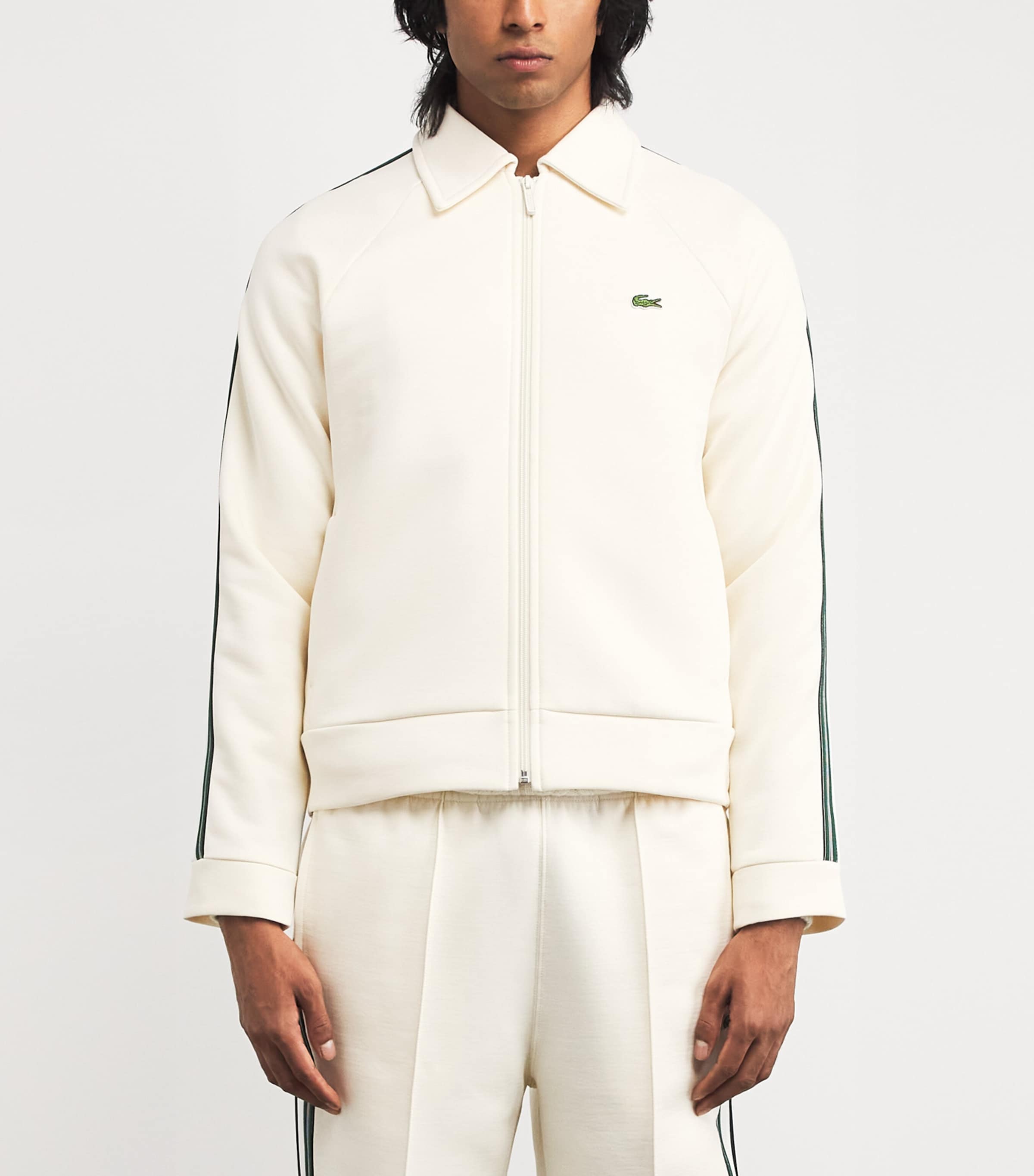 Cotton-Blend Track Jacket CREAM Image 3