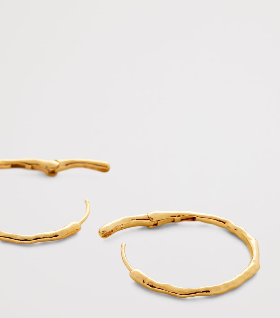 Medium Gold Vermeil Siren Muse Hoop Earrings 18K GOLD VERMEIL Image 3
