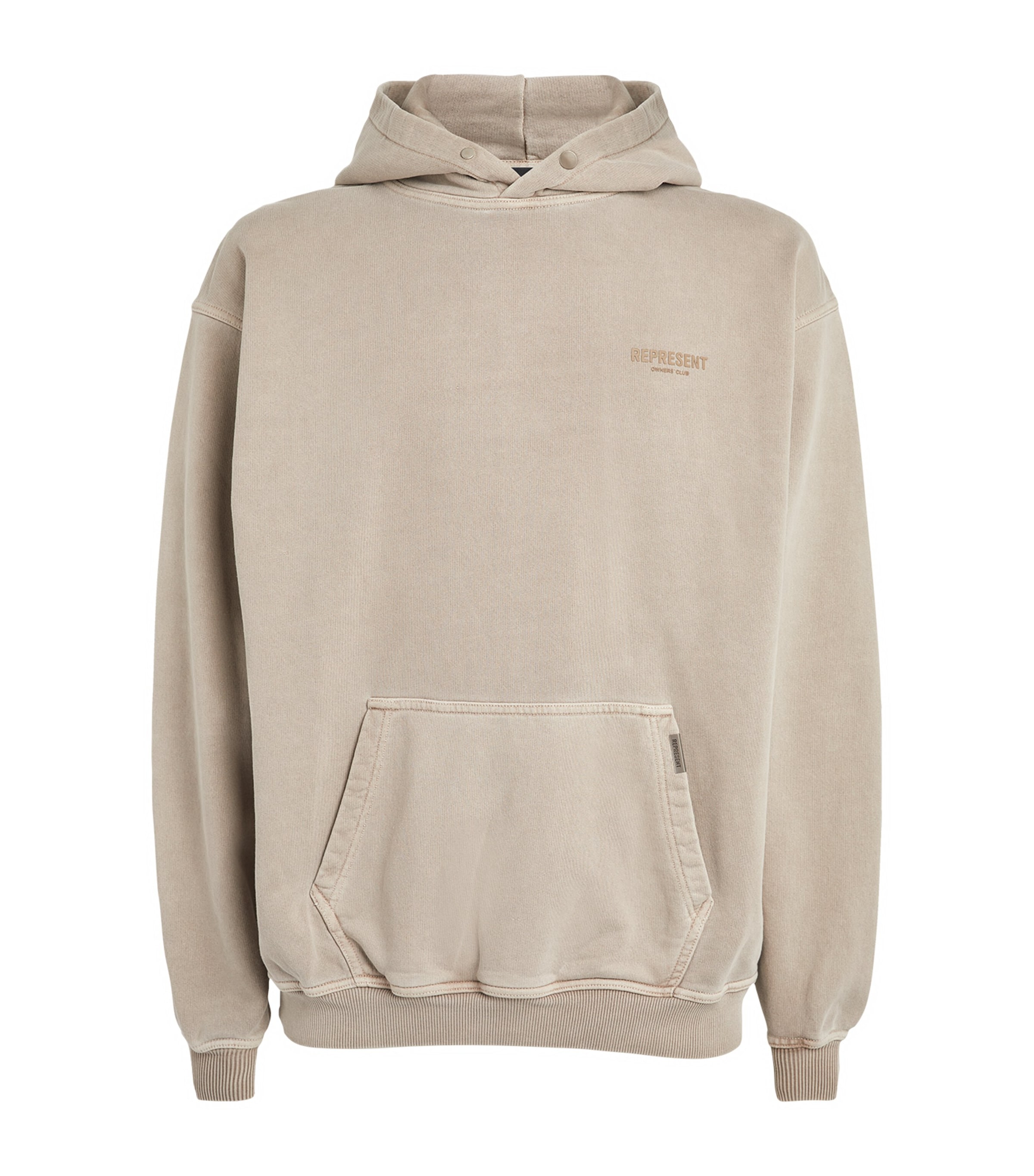 Shop Represent Owners Club Hoodie In Beige