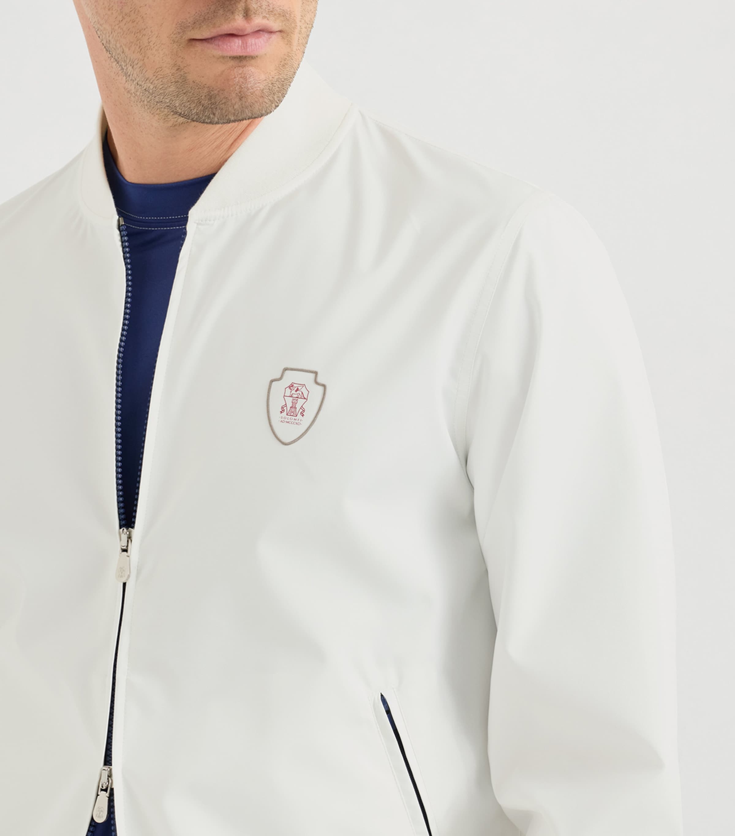 Brunello Cucinelli Mens Crest Zip-Up Sweatshirt Image 6