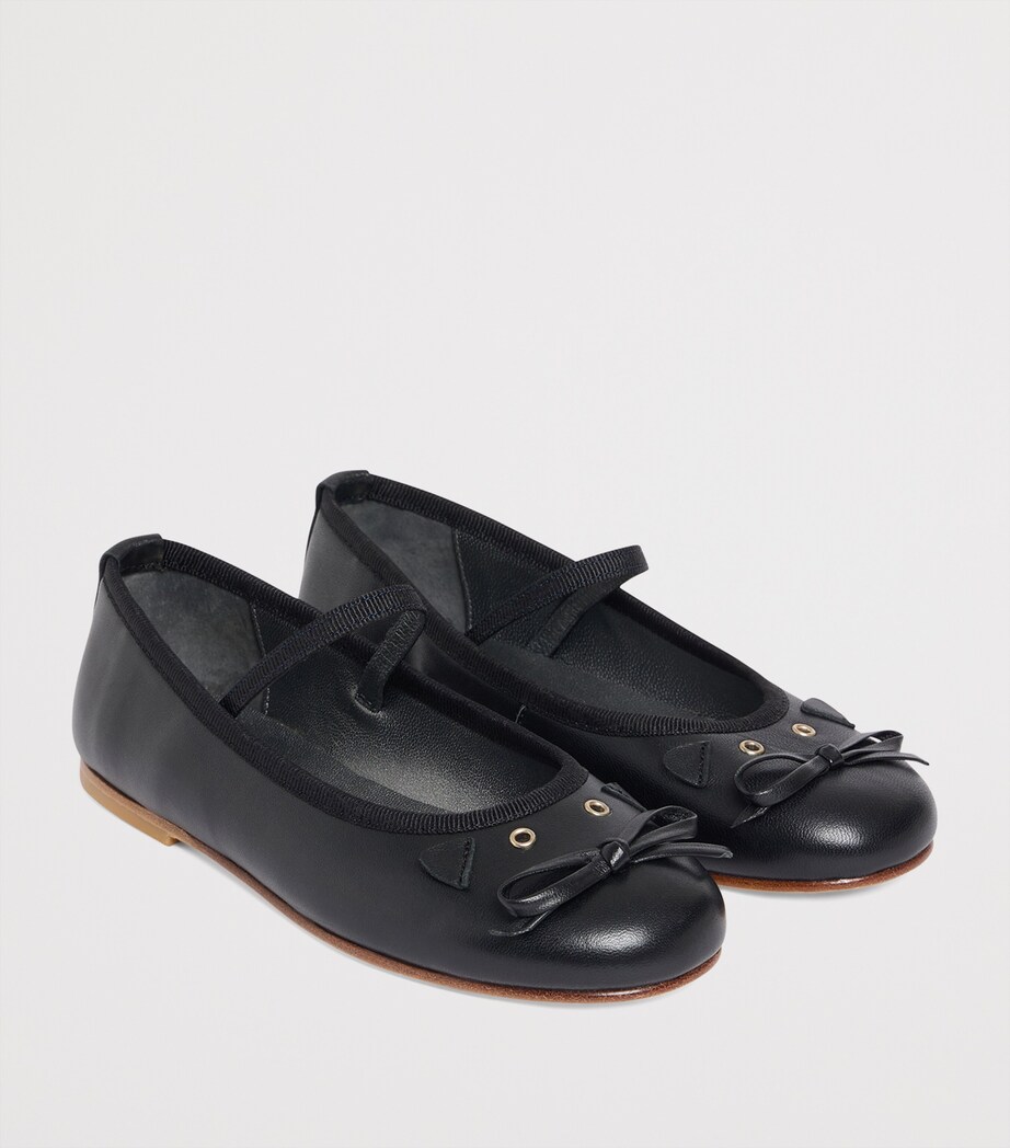 Leather Joie Ballet Flats NOIR Image 2
