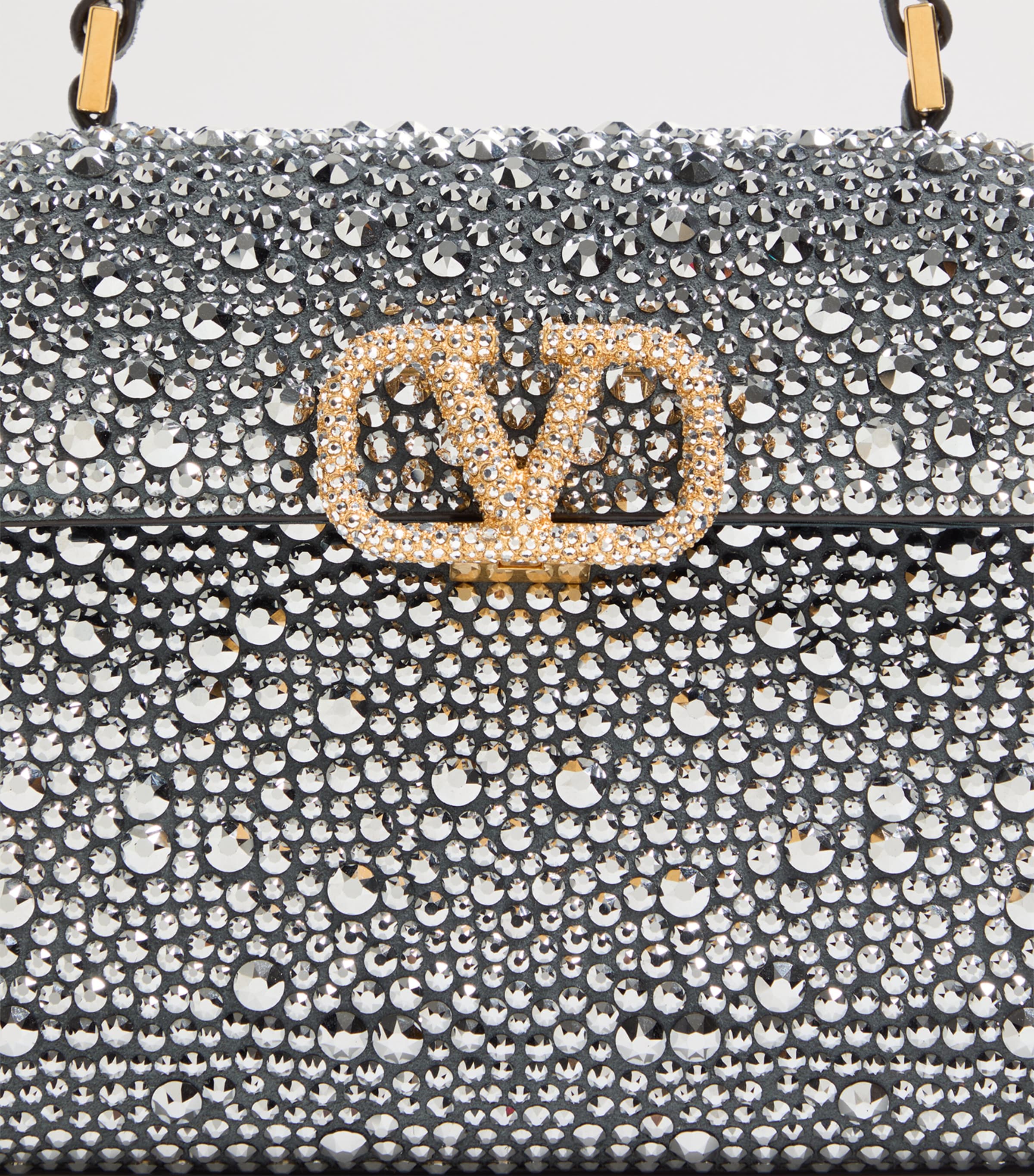Mini Leather Embellished Top-Handle Bag DLU Image 6