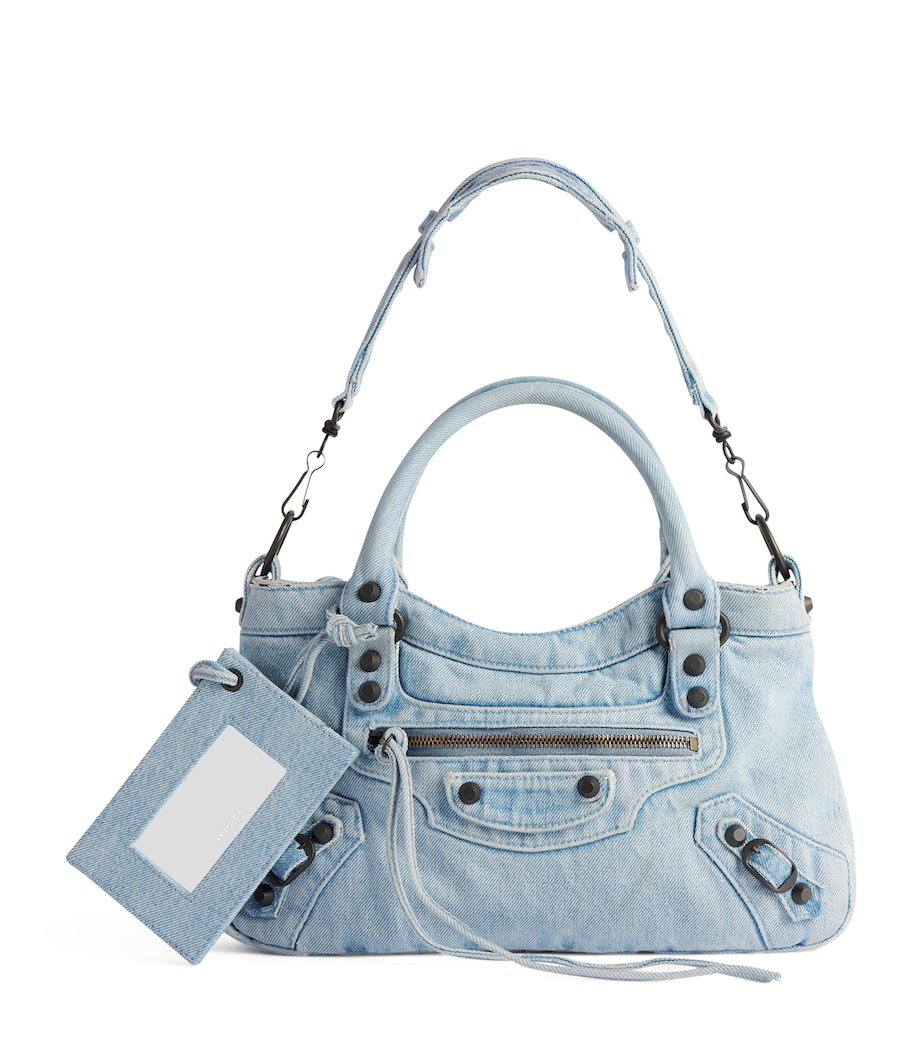 Balenciaga Denim Le City First Top-Handle Bag Image 1