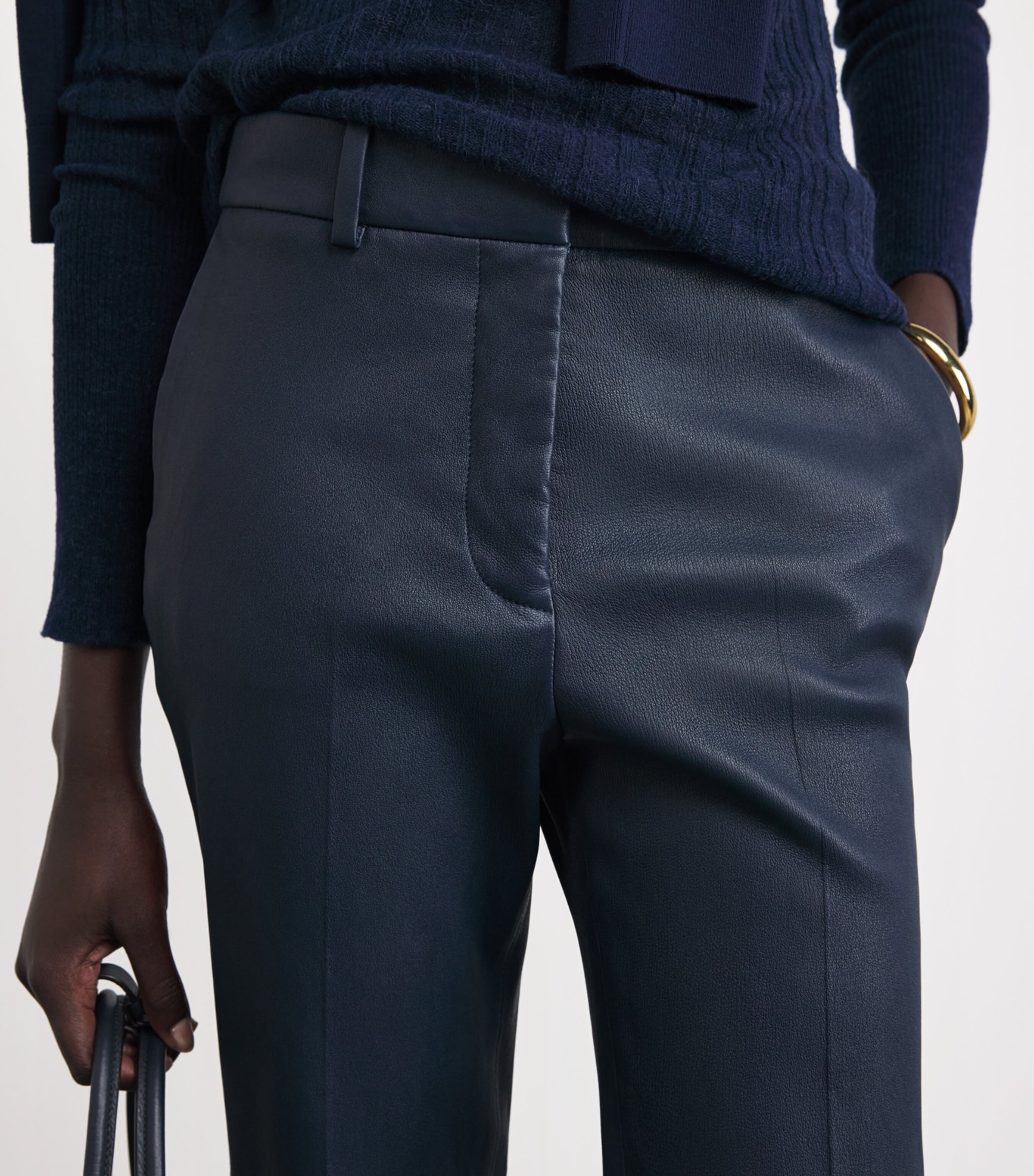 Coleman Leather Trousers INDIGO Image 6
