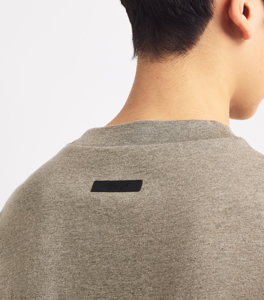 University Crest Logo T-Shirt HEATHER GRAY Image 6