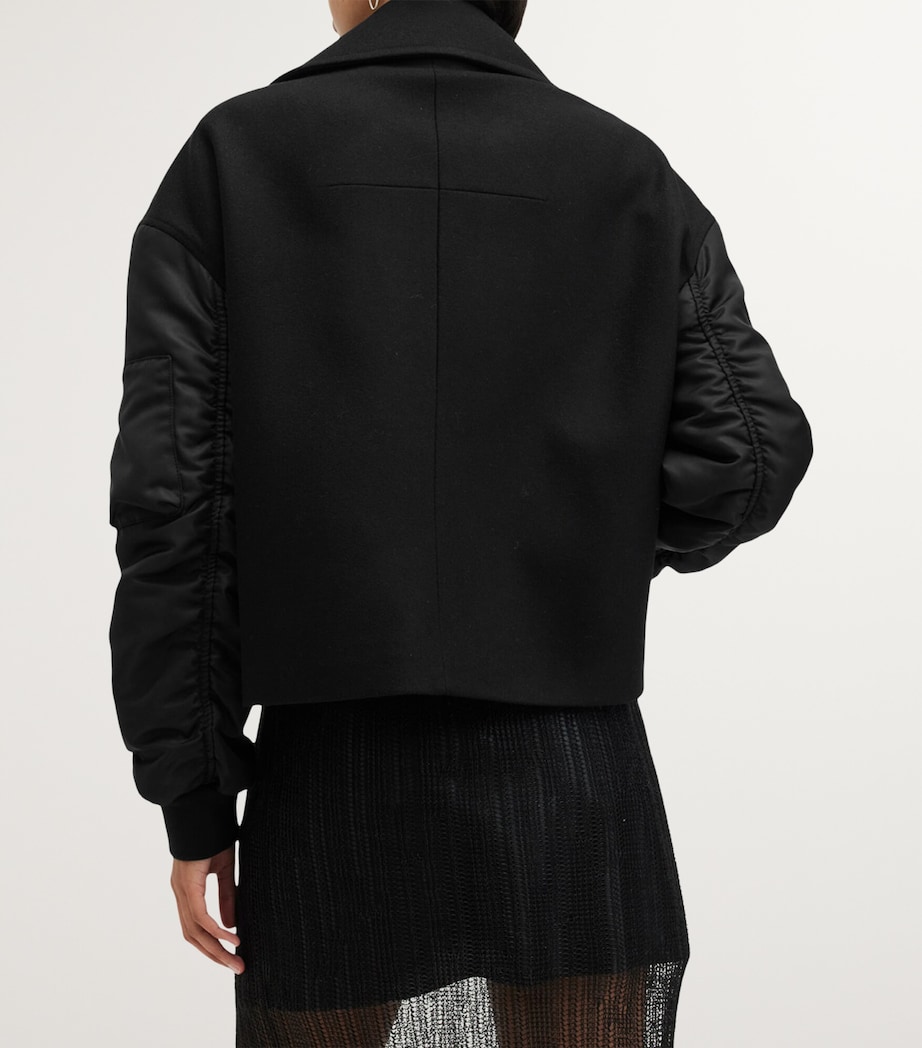 Wool-Blend Orla Jacket BLACK Image 6
