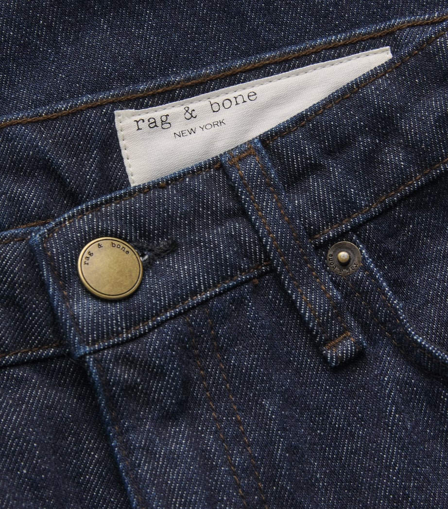 Rag & Bone Womens Josie Mid-Rise Flared Jeans Darkrinse Image 6