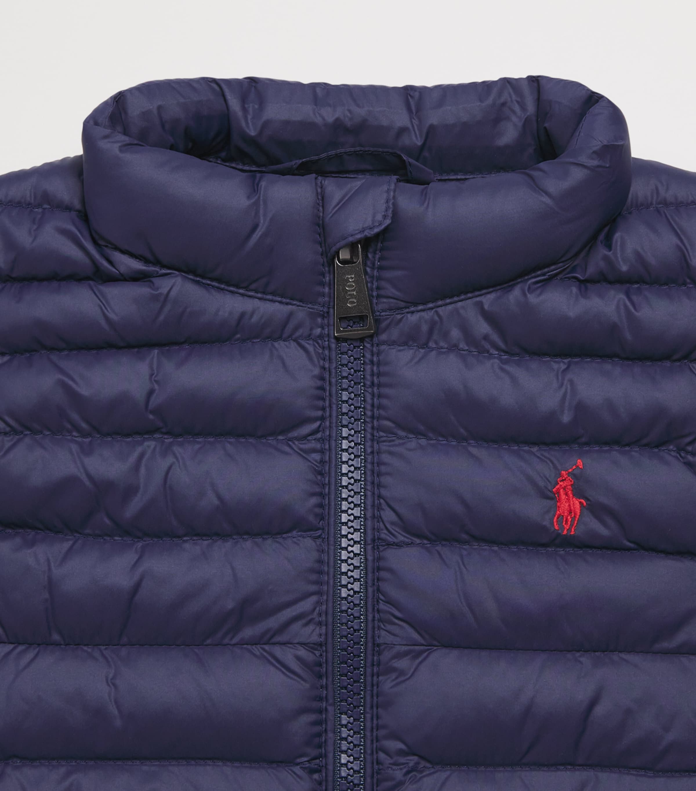 Quilted Polo Pony Gillet (9-24 Months) NAVY Image 3