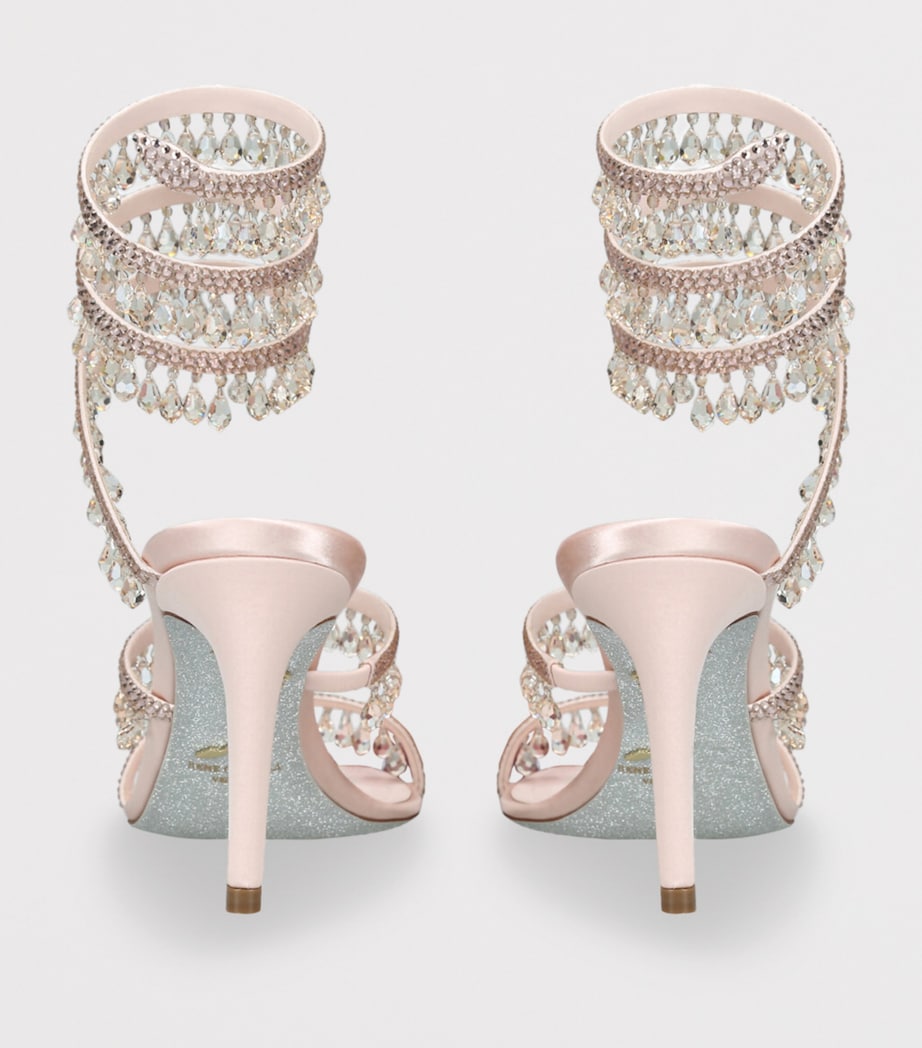 René Caovilla Embellished Chandelier Sandals 80 Pale Pink Image 2