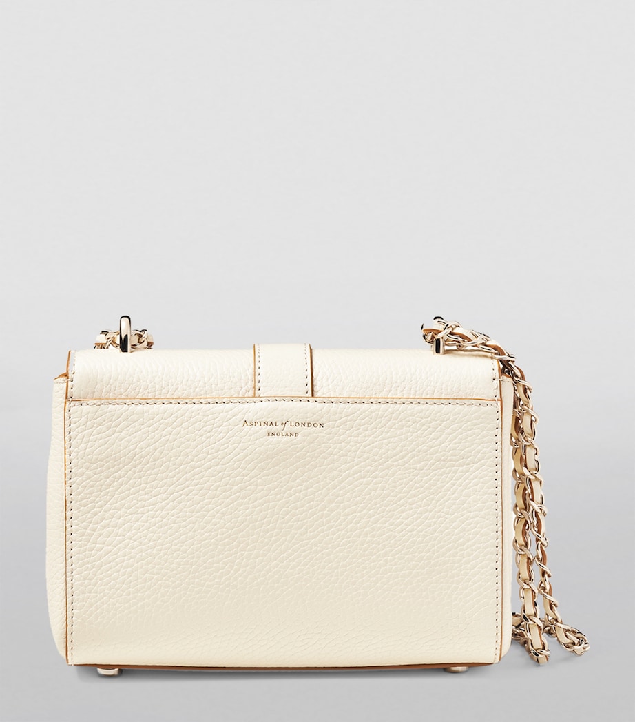 Small Leather Lottie Cross-Body Bag IVORY Image 5