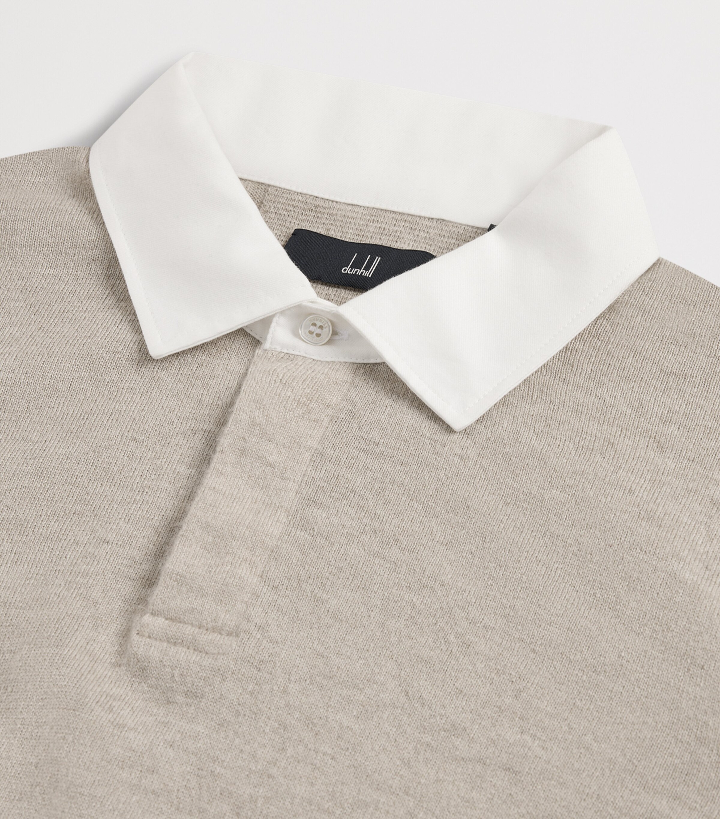 Dunhill Mens Knitted Rugby Sweater Natural Image 5
